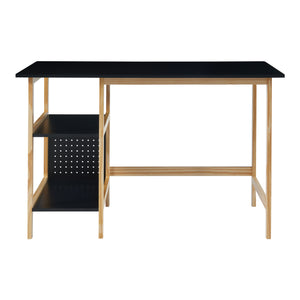 Birou Dønna 120x60x75cm negru efect lemn [en.casa] 
