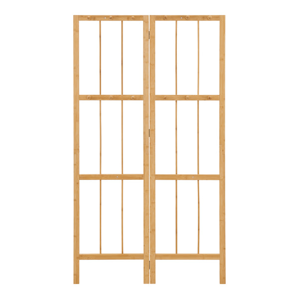 Cuier pliabil tip panou de colt Hyllestad 165,5x92x8cm bambus natur [en.casa]