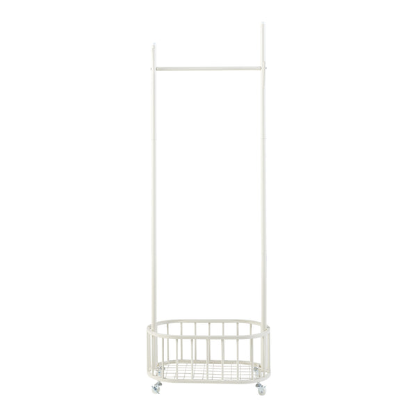Suport haine mobil Risør 175x60x32cm alb [en.casa]