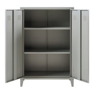 Dulap metalic Oripaa 110x75x33cm gri inchis [en.casa]