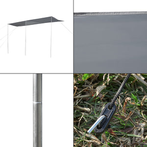Copertina rulota Beuningen 400x240x235cm gri [pro.tec]