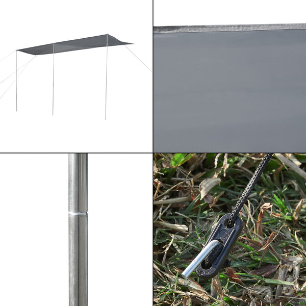 Copertina rulota Beuningen 400x240x235cm gri [pro.tec]