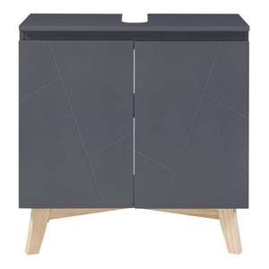 Dulap baie sub chiuveta Overath 60x60x30cm gri [en.casa]