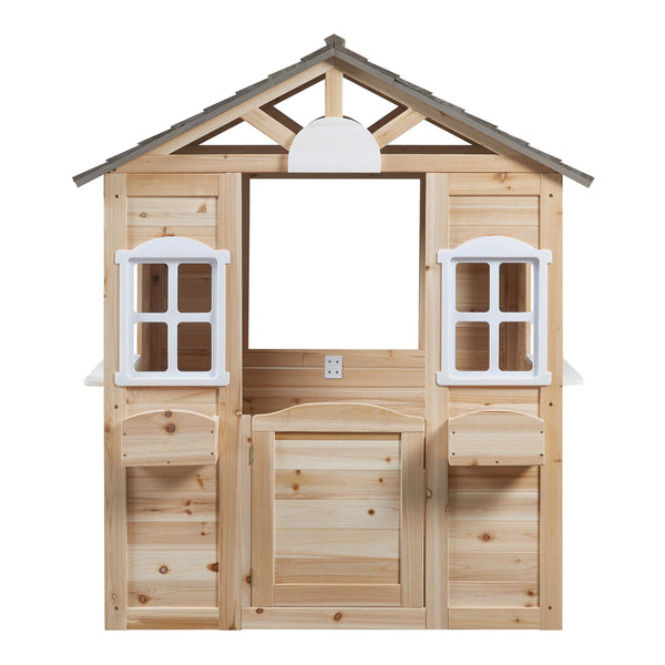 Casă de joacă Acciano 131x113x97 cm lemn de brad [casa.pro]