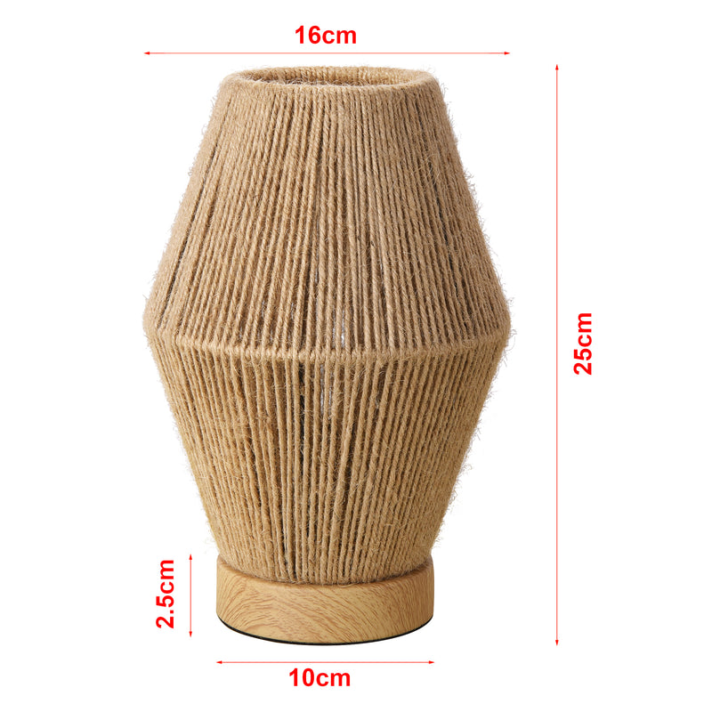 Schiță cotată Lampă de masă Arundel 1xE27 aspect lemn/natural [lux.pro]