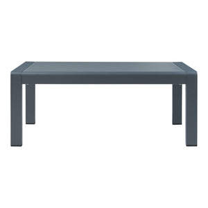 Masuta cafea gradina Avise 100x60x40cm aluminiu sticla antracit [casa.pro]