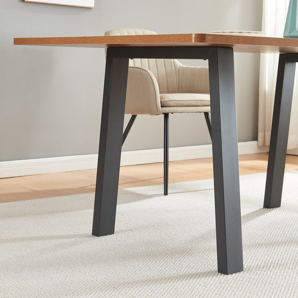 Set 2 buc picioare masa Kraftisried 72x70cm otel negru [en.casa]