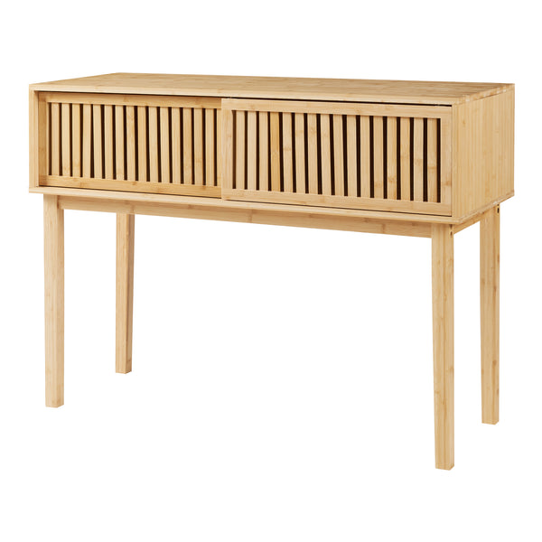 Masa consola Ypäjä 110x39x81 cm bambus [en.casa]
