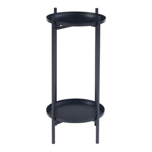 Set 3 buc suport plante masuri diferite Tuusula  metal negru [en.casa]