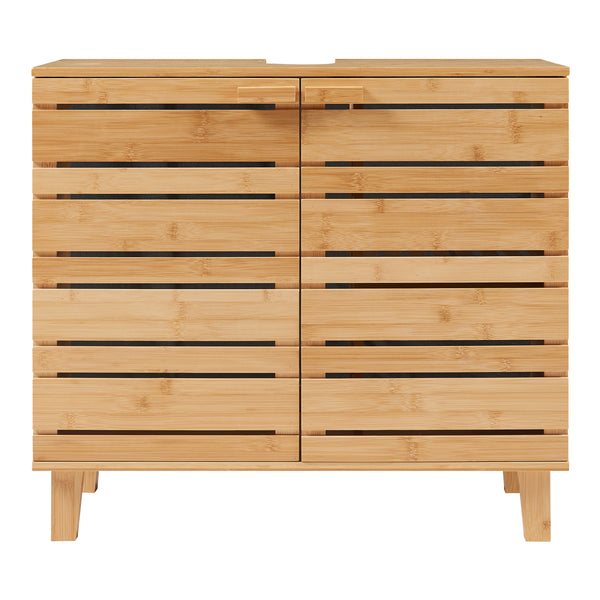 Dulap sub chiuveta Epind 60x66x30 cm bambus [en.casa]