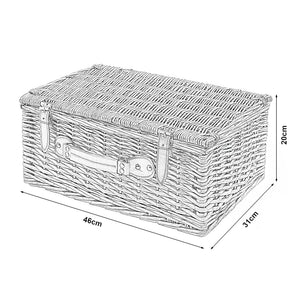 Cos picnic Brindisi 46x31x20 cm salcie maro [casa.pro] 