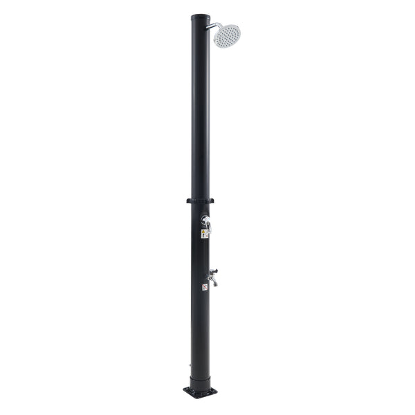 Dus solar gradina Frerievn 215 cm 18 L plastic negru [casa.pro]