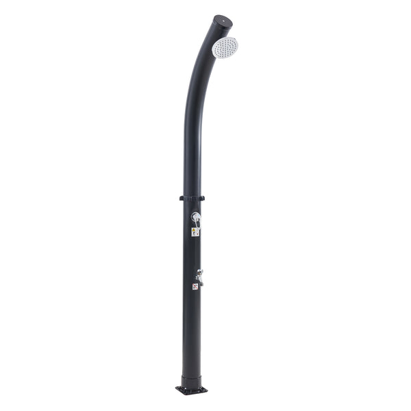 Dus solar gradina Kebomi 216 cm 18 L plastic metal negru [casa.pro]