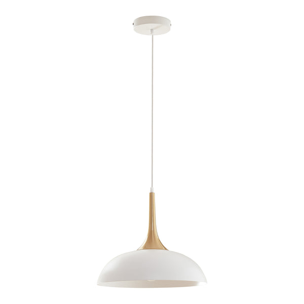 Lampa suspendata Blairgowrie 147 cm1xE27 max 60W alb/culoarea alamei [lux.pro]