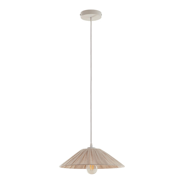 Lampa suspendata Bridge 142 cm 1xE27 max 60W alb/bej [lux.pro]