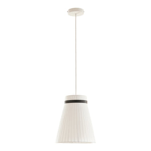 Lampa suspendata Broughton 162 cm 1xE27 max. 60W alb/negru [lux.pro]