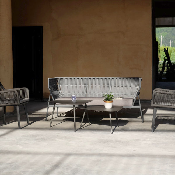 Set 2 masute Aymavilles 57,5x56x45,5 cm otel antracit [casa.pro]