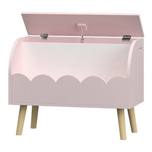 Lada jucarii Vestnes 60x30x44 cm roz/alb [en.casa] 