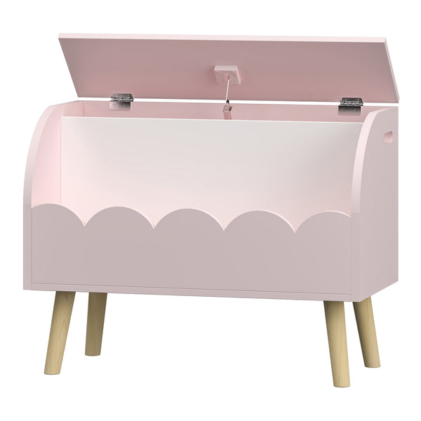 Lada jucarii Vestnes 60x30x44 cm roz/alb [en.casa] 