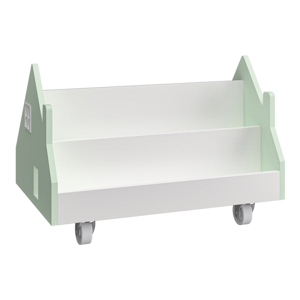 Raft mobil pentru copii Vipsali 50x33x34 cm verde menta/alb [en.casa]