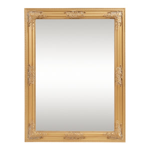 Oglinda de perete Punkalaidun 80x60 cm auriu [en.casa]