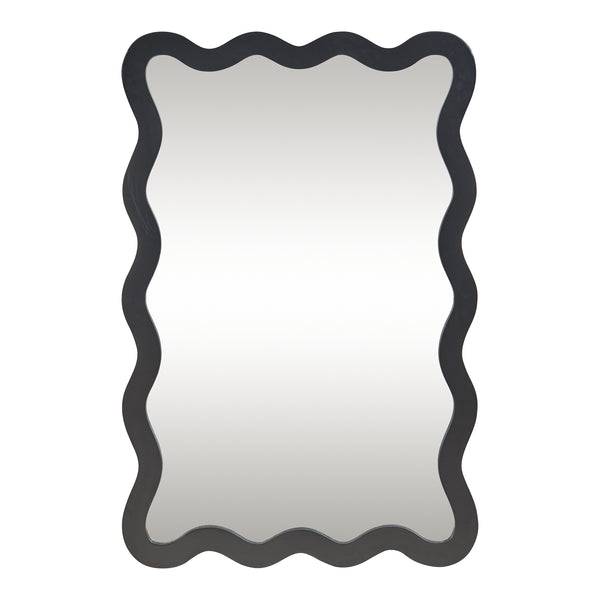 Oglinda de perete Koster 90x60 cm negru [en.casa]