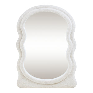 Oglinda de perete Brummen 80x60 cm alb [en.casa]