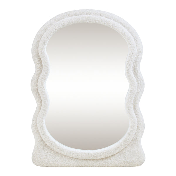 Oglinda de perete Brummen 80x60 cm alb [en.casa]