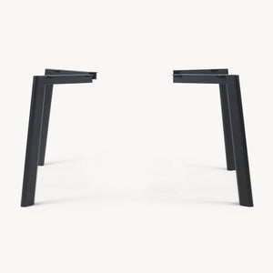 Set 4 buc picioare masa Hostang 50x8x71 cm otel negru [en.casa]