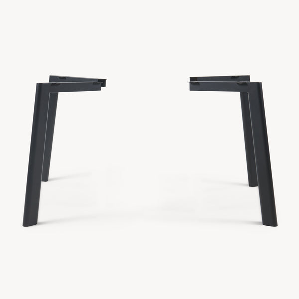 Set 4 buc picioare masa Hostang 50x8x71 cm otel negru [en.casa]