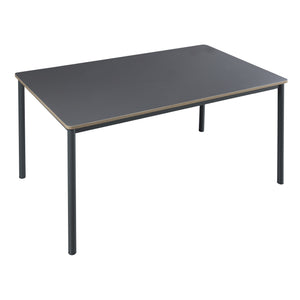 Set masa si 4 scaune Lindesberg 75x140x80 cm gri/maro deschis [en.casa]