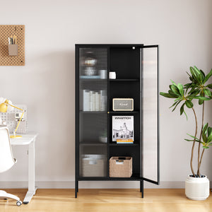 Vitrina Vinterhavn negru [en.casa]