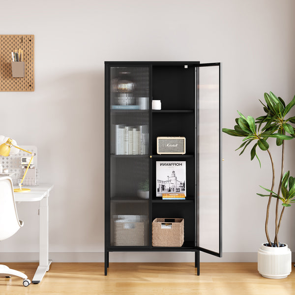 Vitrina Vinterhavn negru [en.casa]