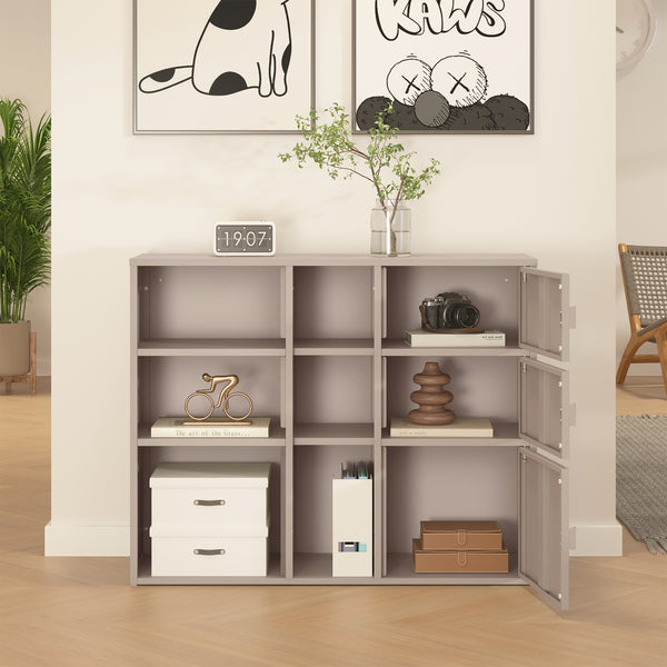 Dulap documente Kliri 81x100x32 cm otel camel [en.casa]
