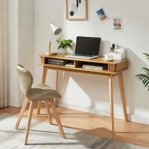 Masa consola cu 2 usi glisante Tysvær 110x40x78 cm bambus natur [en.casa]