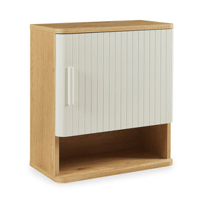 Dulap perete baie Ferrersp 50x45x24 cm efect stejar/oatmeal [en.casa]