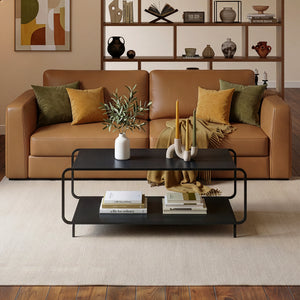 Masuta cafea Færder  115x50x45 cm negru [en.casa]