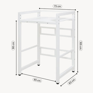 Suport masina de spalat Hökangend 105x73x63 cm alb [en.casa]