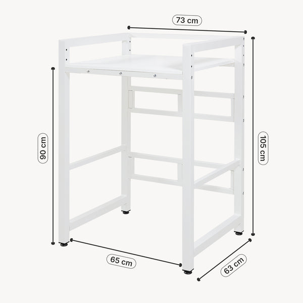 Suport masina de spalat Hökangend 105x73x63 cm alb [en.casa]