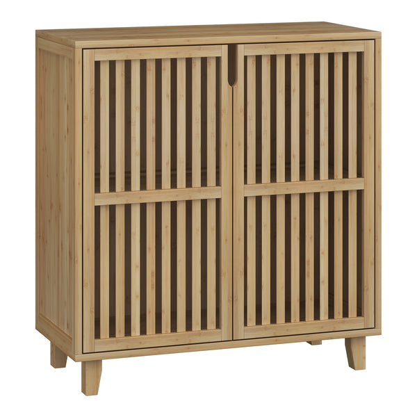 Dulap auxiliar Sirgerg 77x72x33 cm bambus natural [en.casa]