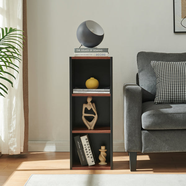 Raft ingust carti Tron 80x30x23 cm [en.casa] 