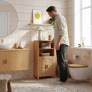 Dulap baie Rirg 92x52x25 cm bambus [en.casa] 