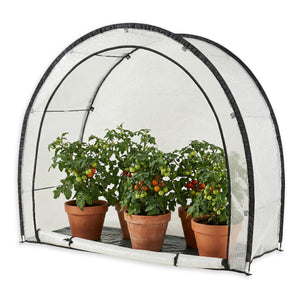 Sera gradina cu fermoar Larshasas 180x80x170 cm transparent  [en.casa] 