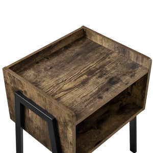 Masuta living Dana 52 x 42 x 35 cm efect lemn/negru [en.casa]