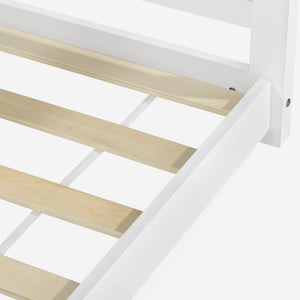 Pat copii Colibri design casuta alb [en.casa] 