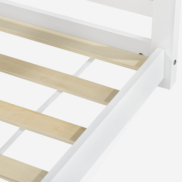 Pat copii Colibri design casuta alb [en.casa] 