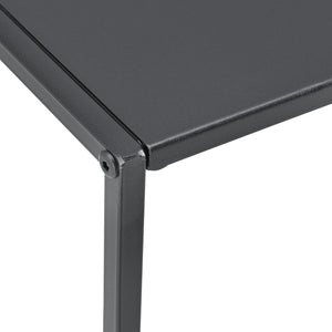 Set 2 masute living Rona masuri diferite negru mat [en.casa]