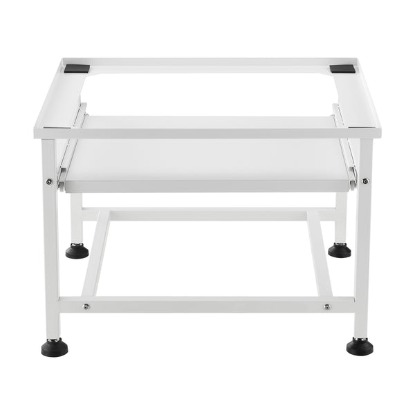 Suport masina de spalat AAWR-8010 cu raft extensibil 63 x 54 x 41 cm otel/alb [en.casa]