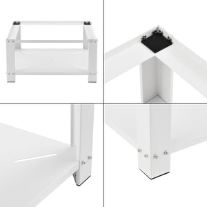 Suport masina de spalat AAWR-8011 otel/alb 63 x 54 x 31 cm [en.casa]
