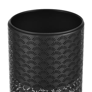 Suport flori Virton 2 bucati masuri diferite  metal/negru [en.casa]